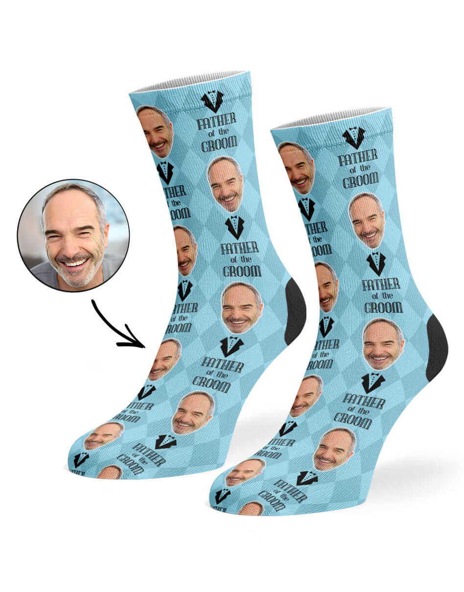 Father Of The Groom Photo Socks