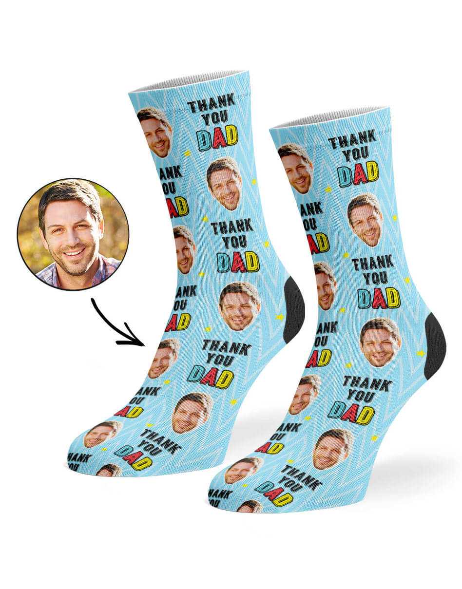 Thank You Dad Personalised Socks