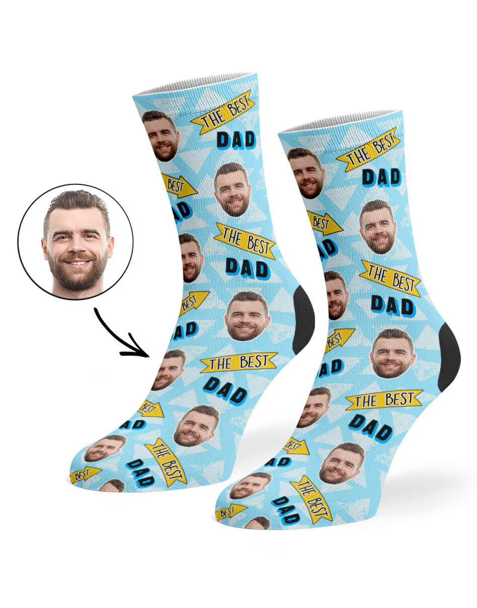 The Best Dad Face Socks