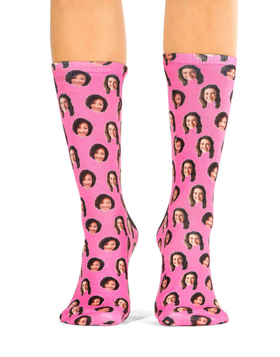 Best Friend Face Pattern Socks