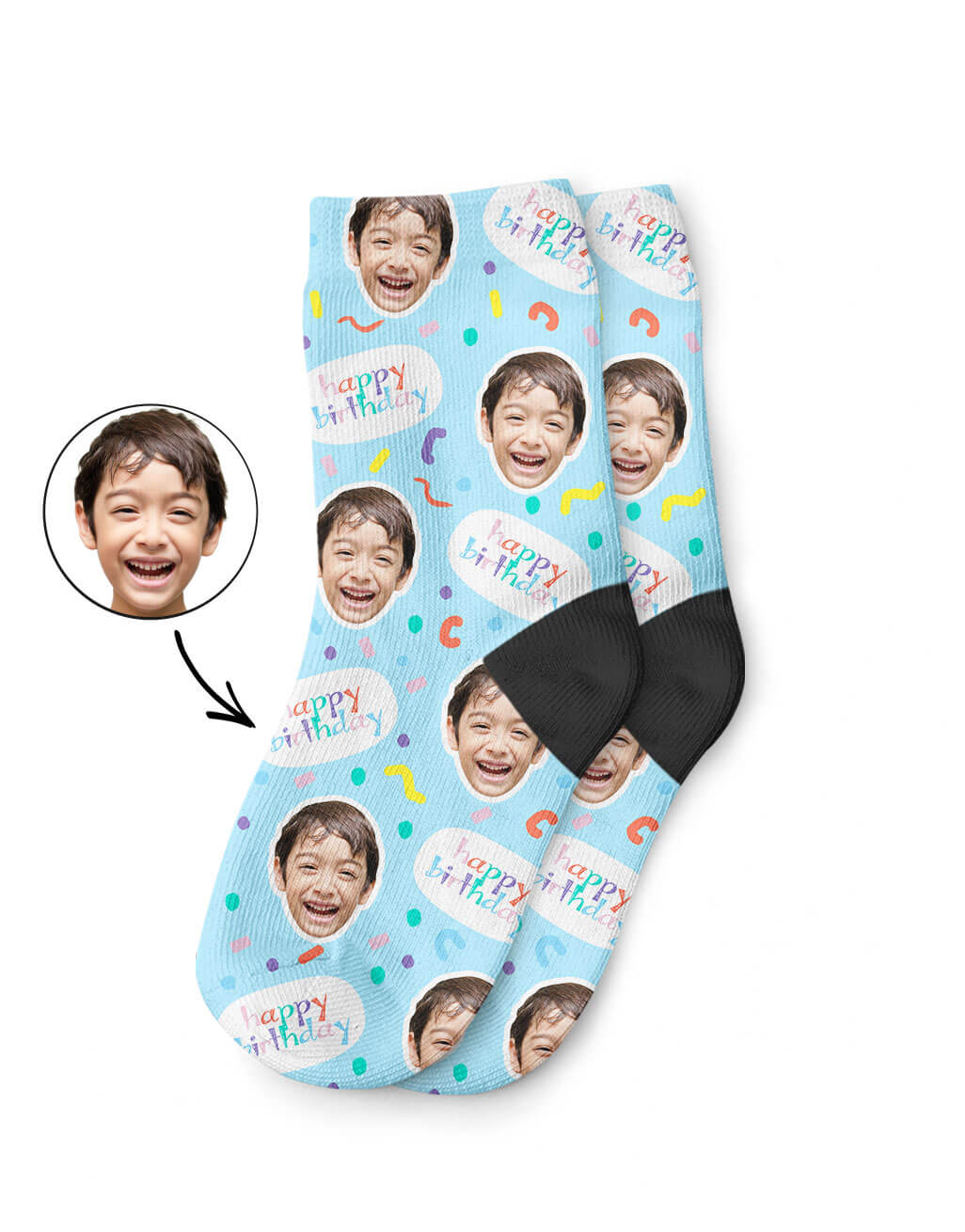 Personalised Happy Birthday Kids Socks