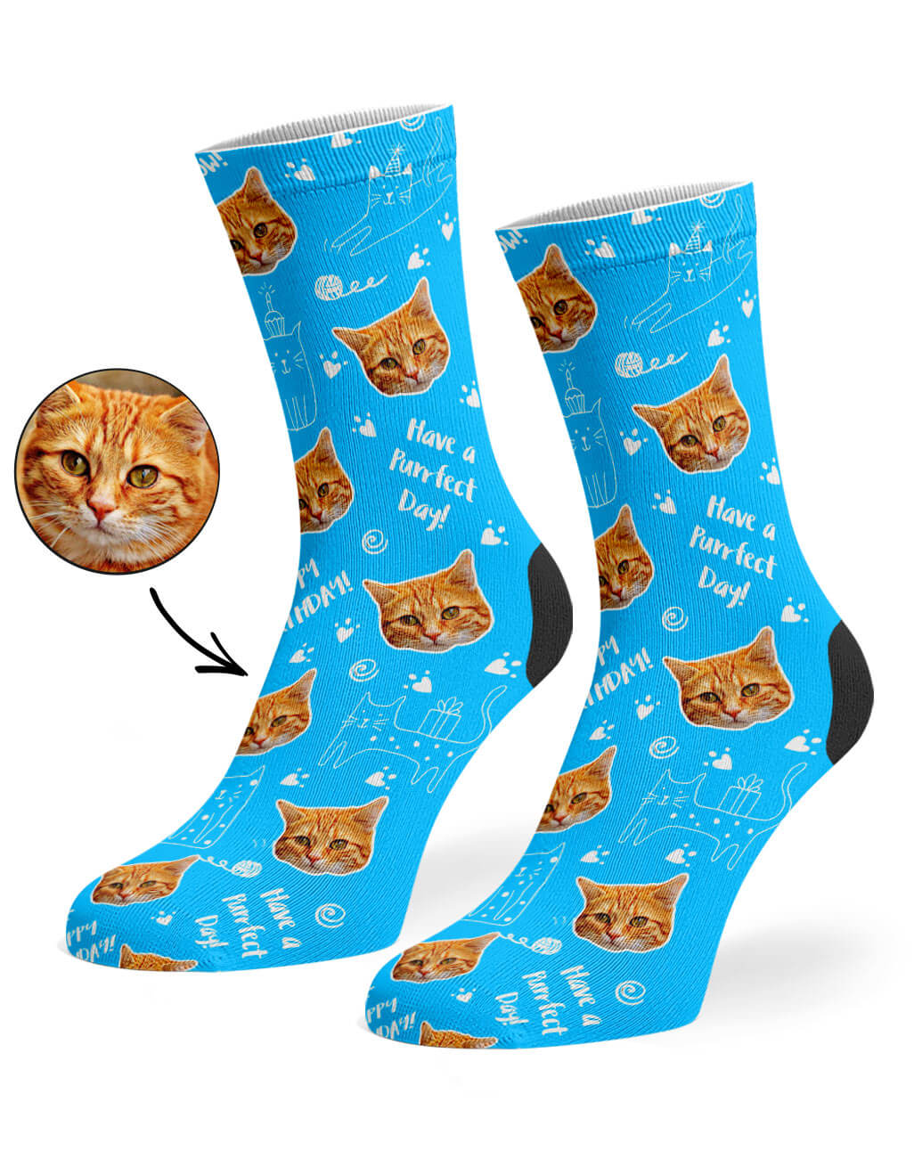 Birthday Cat Socks Gift