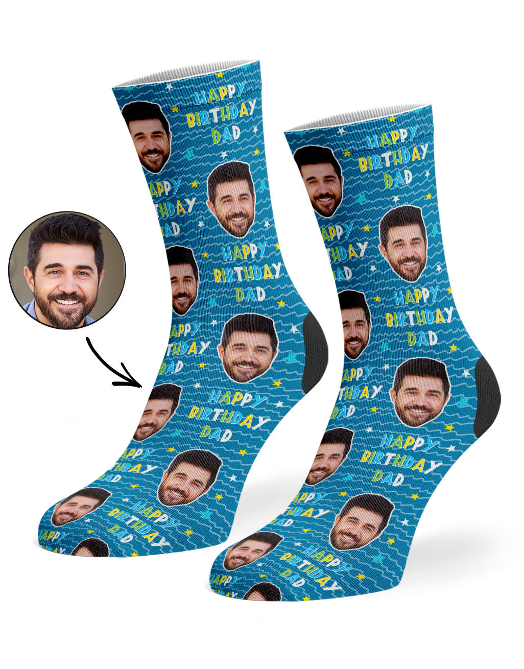 Personalised Happy Birthday Dad Socks