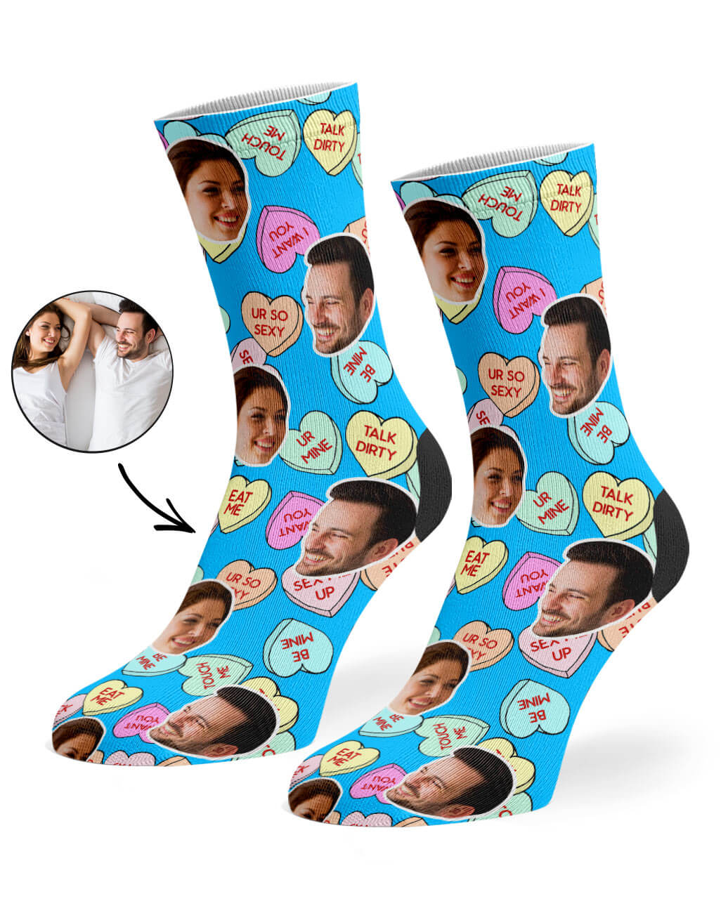 Unique Naughty Love Hearts Socks