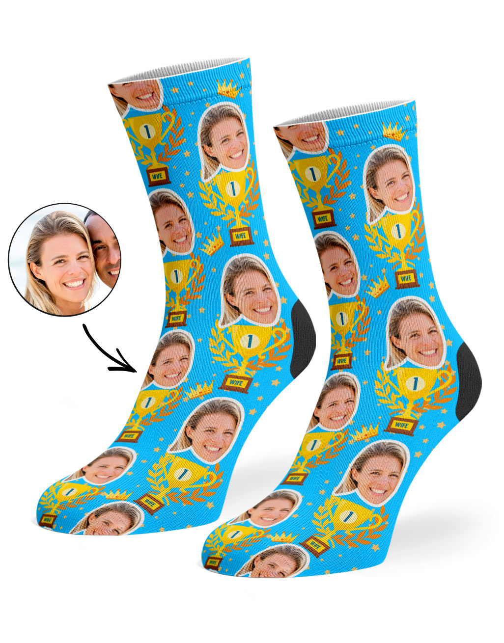 Trophy Wife Valentines Socks
