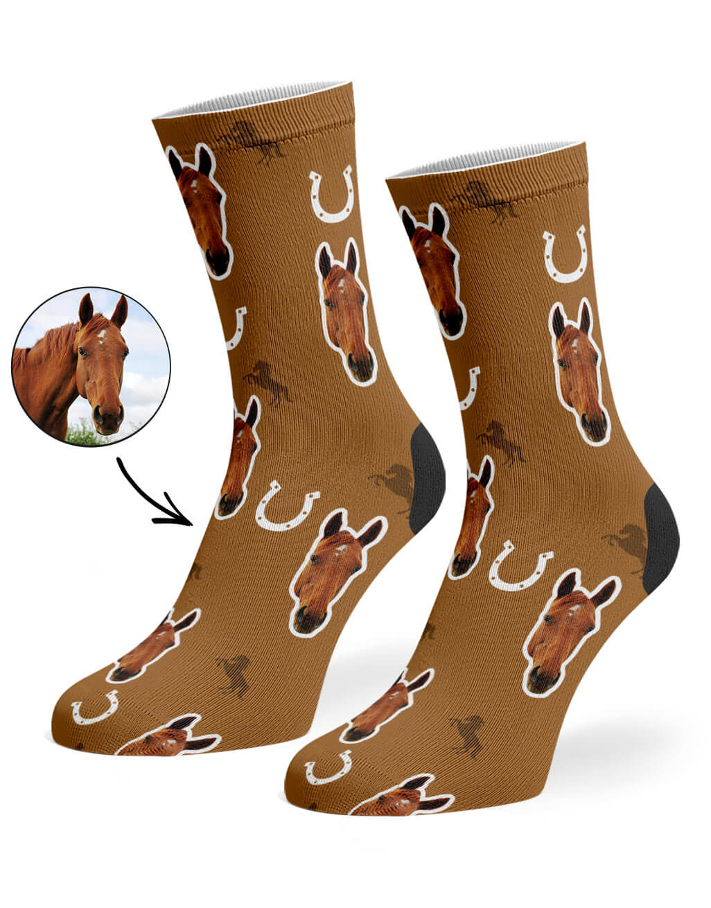 Your Horse On Brown Socks