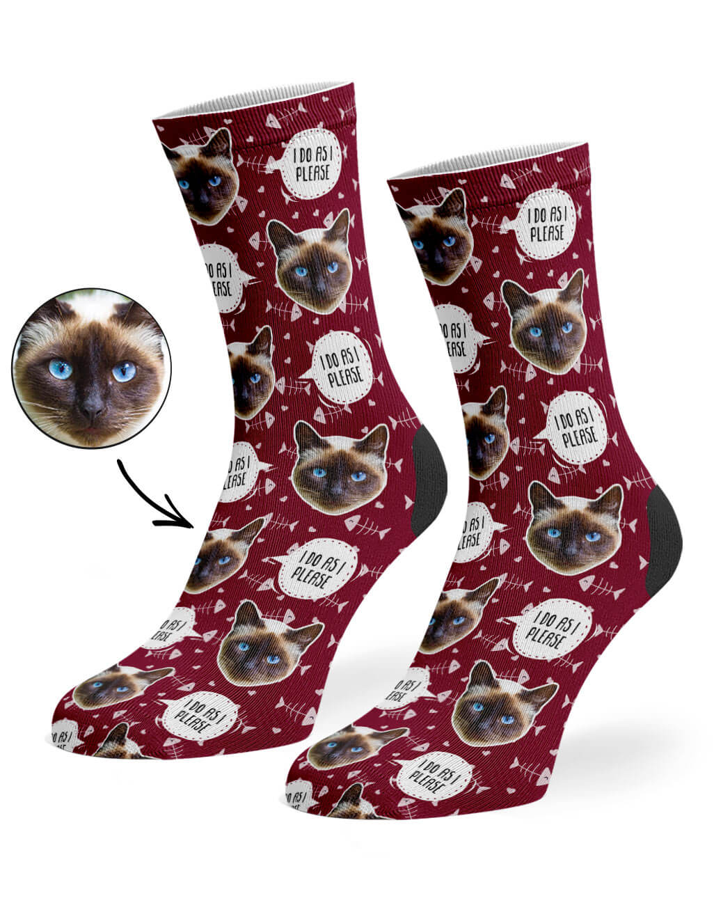 Customised I Do As I Please Socks