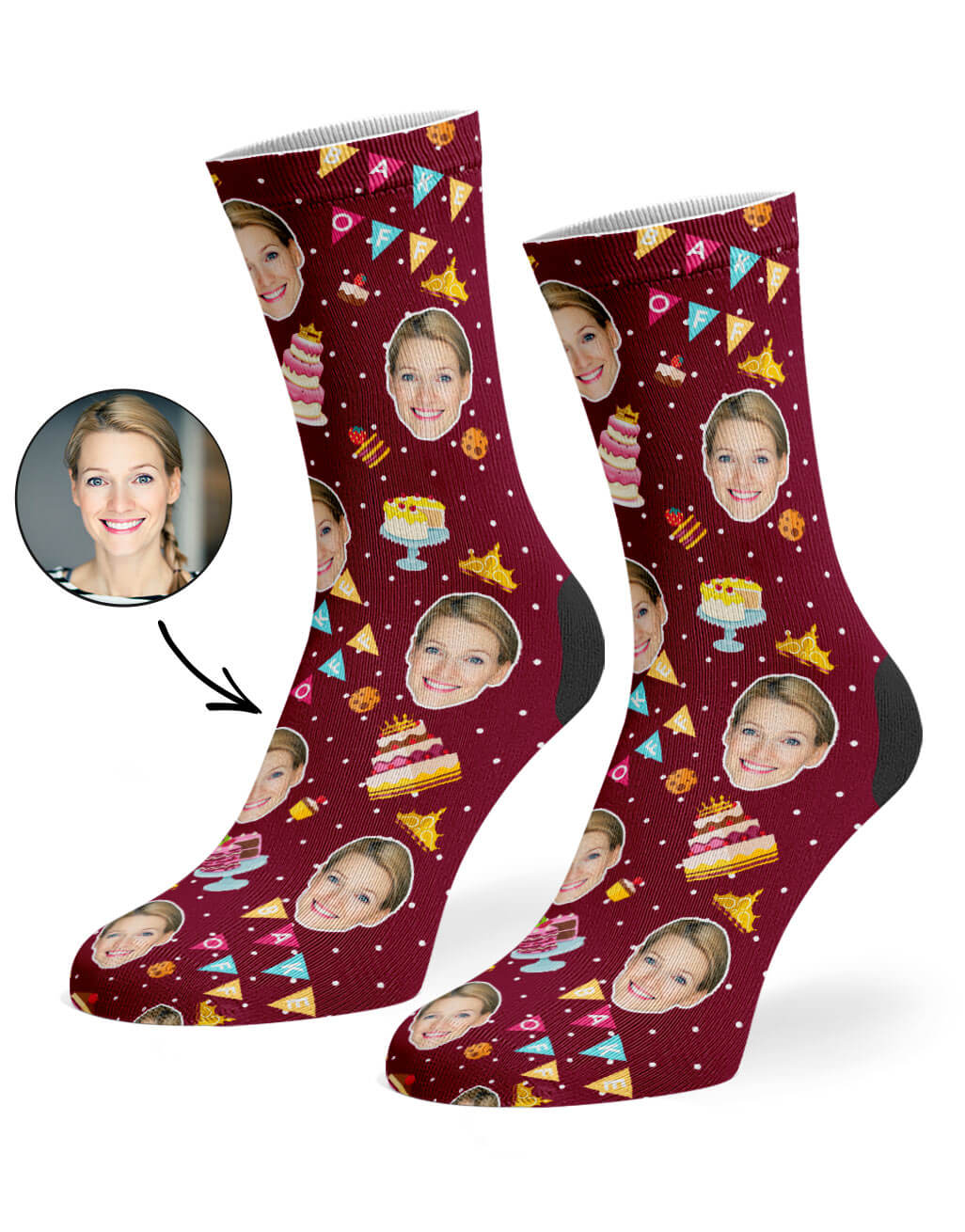 Customised Bake Off Queen Socks