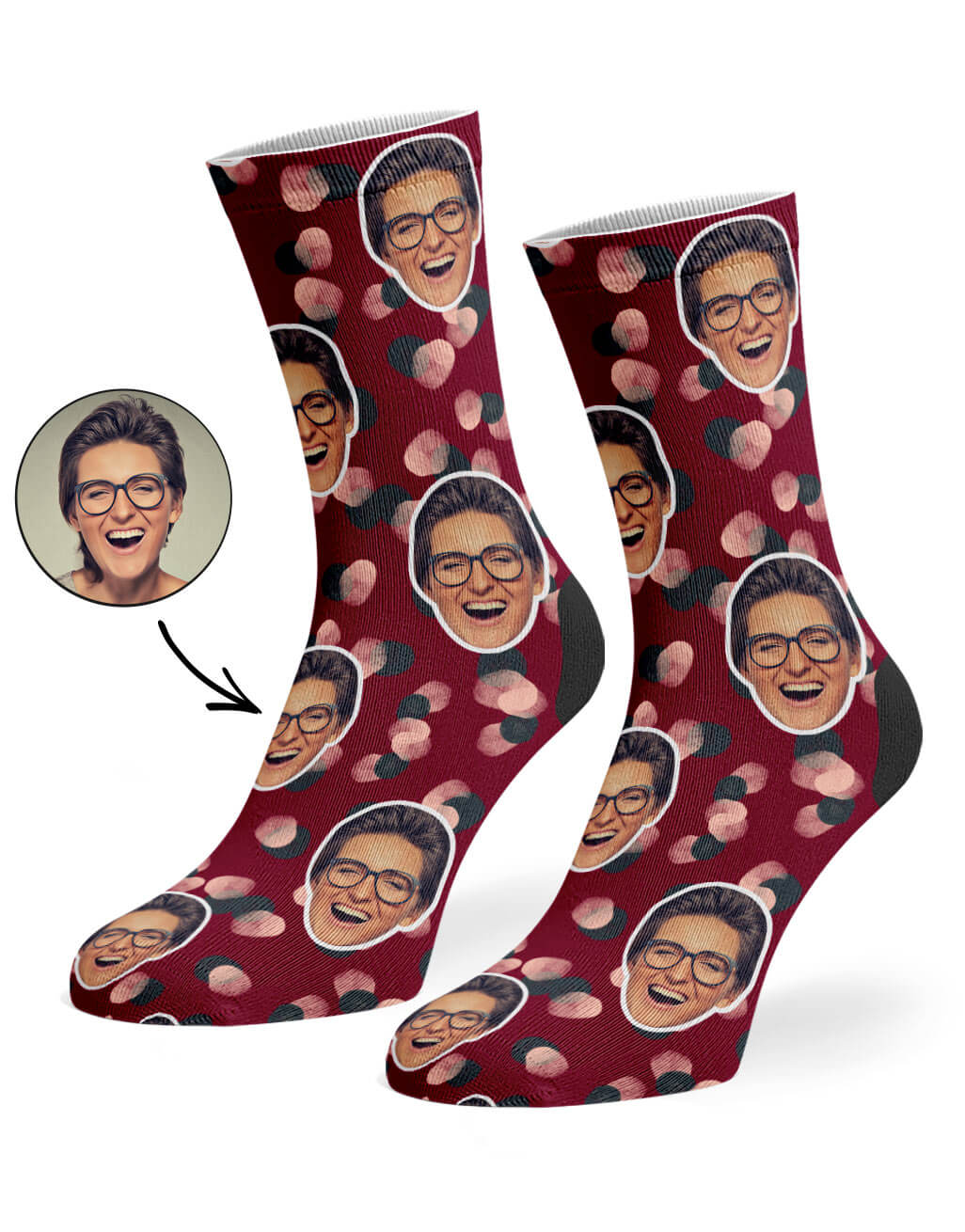 Paint Spot Photo Socks