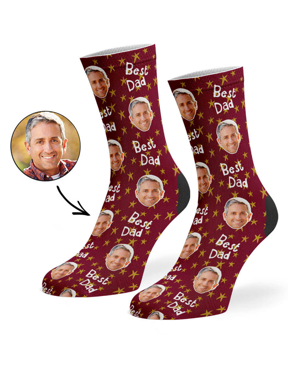 Best Star Dad Socks With Own Photo