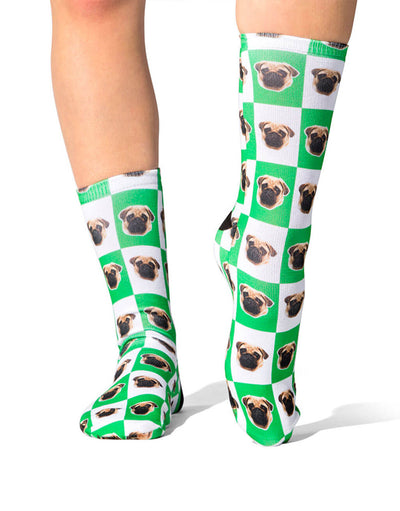 Chequered Dog Socks