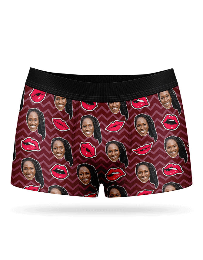 Personalised Comic Lips Boxer Shorts