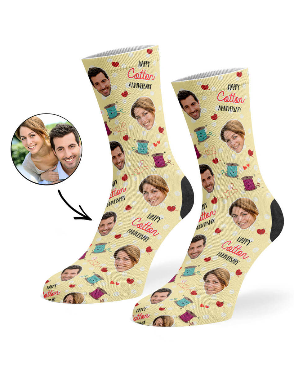 Custom Cotton Anniversary Socks