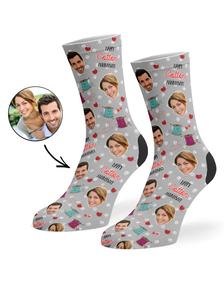 Cotton Anniversary Socks Gift