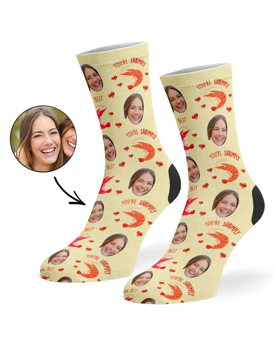 Shrimply The Best Socks With Face On