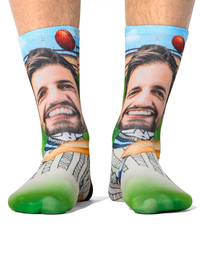 Cricket Player Personalised Socks