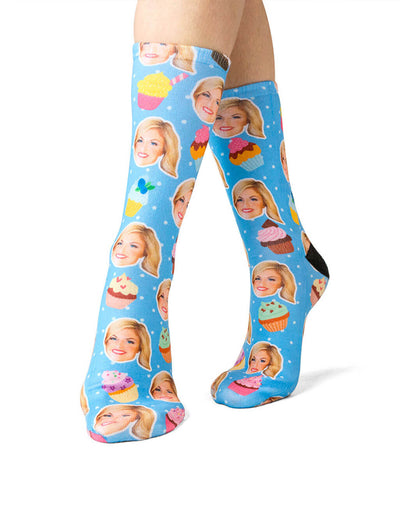 Cupcake Face Socks