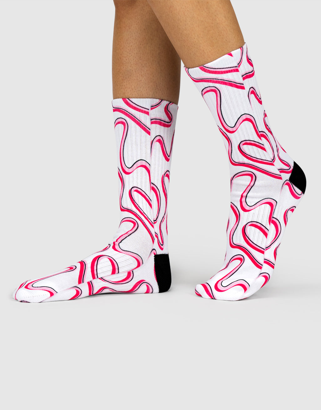 Pink Swirl Socks