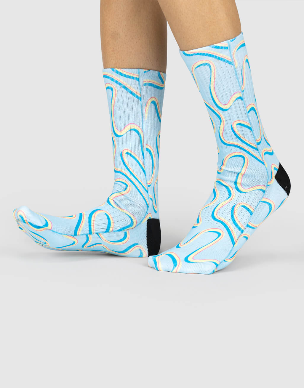 Yellow Swirl Socks