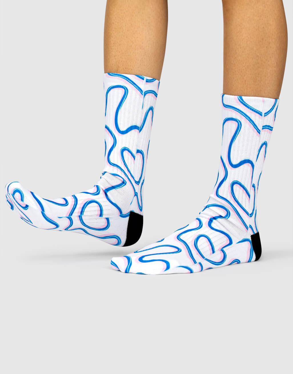 Blue Swirl Socks