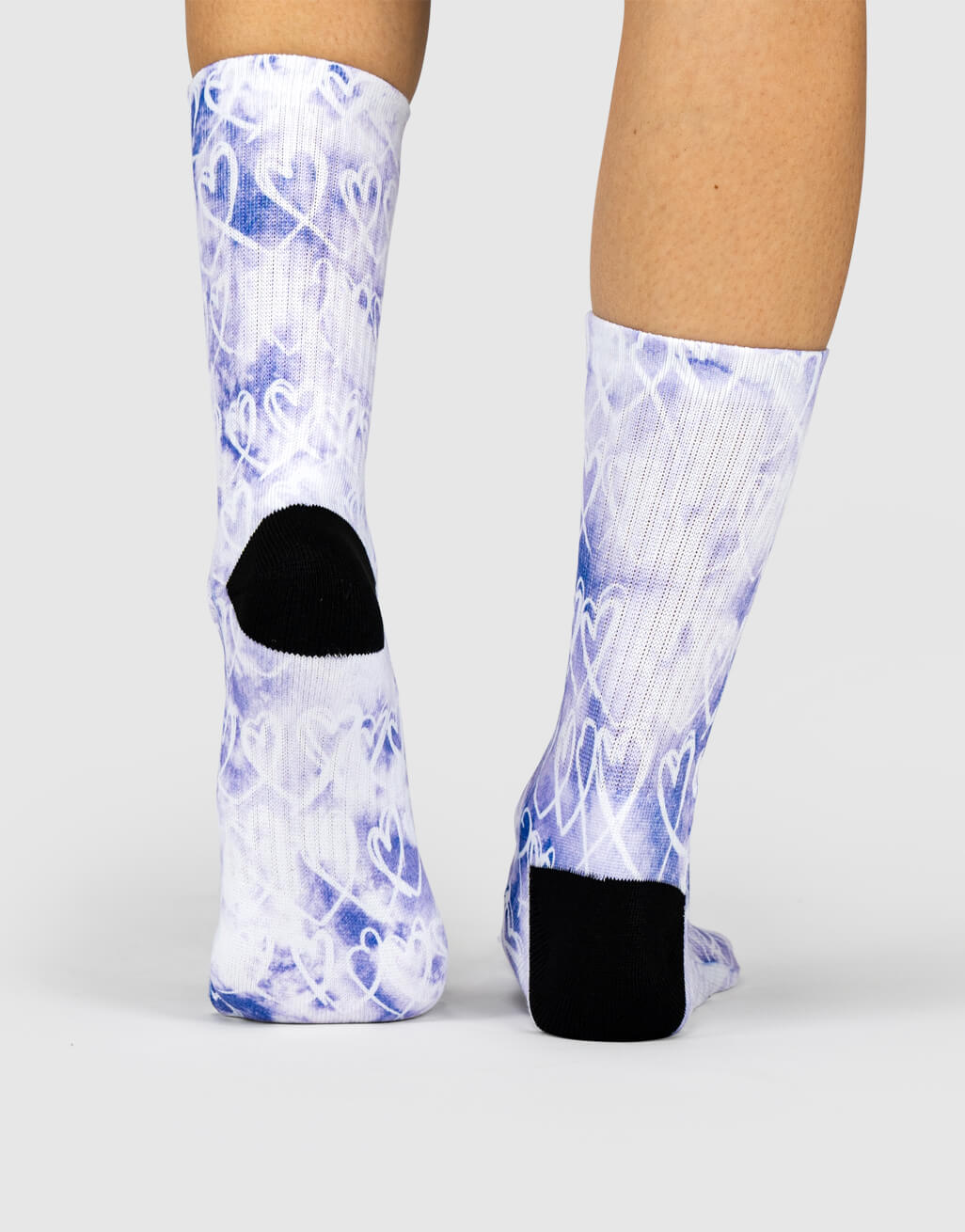 Tie Dye Heart Socks