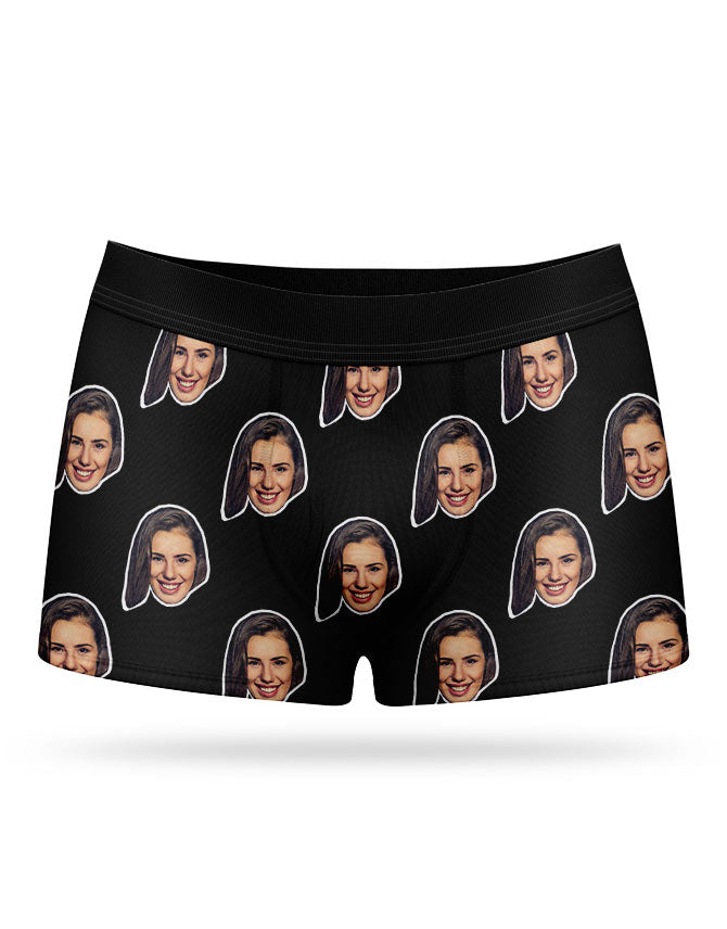 Custom Face Boxer Shorts Zipper Underwear