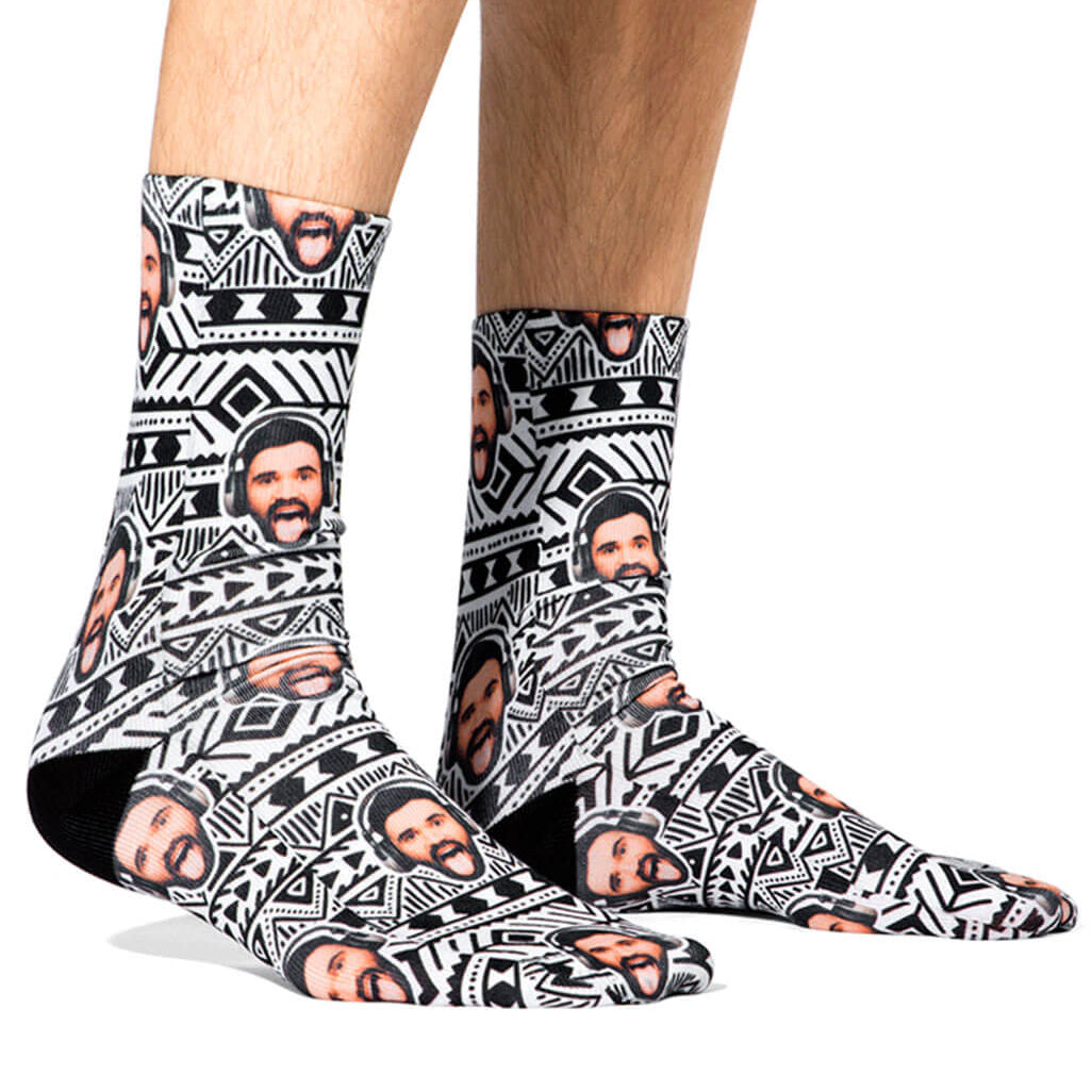 Tribal Aztec Socks | Personalised Festival Socks