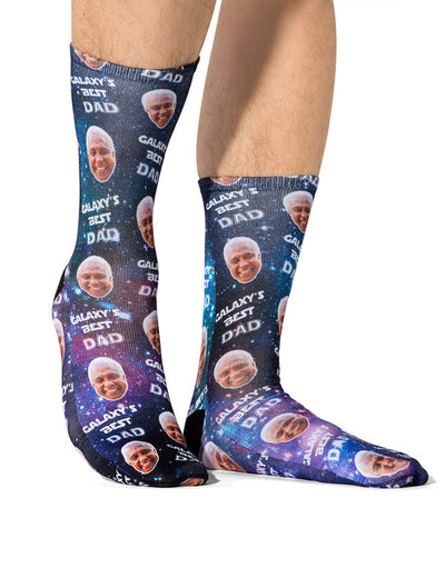 Galaxy's Best Dad Socks