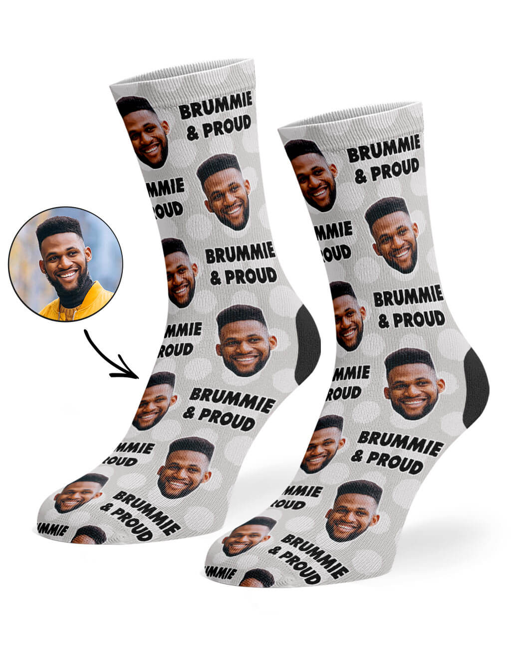 Brummie & Proud Face Socks