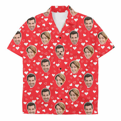 Couples Hearts Custom Hawaiian Shirt