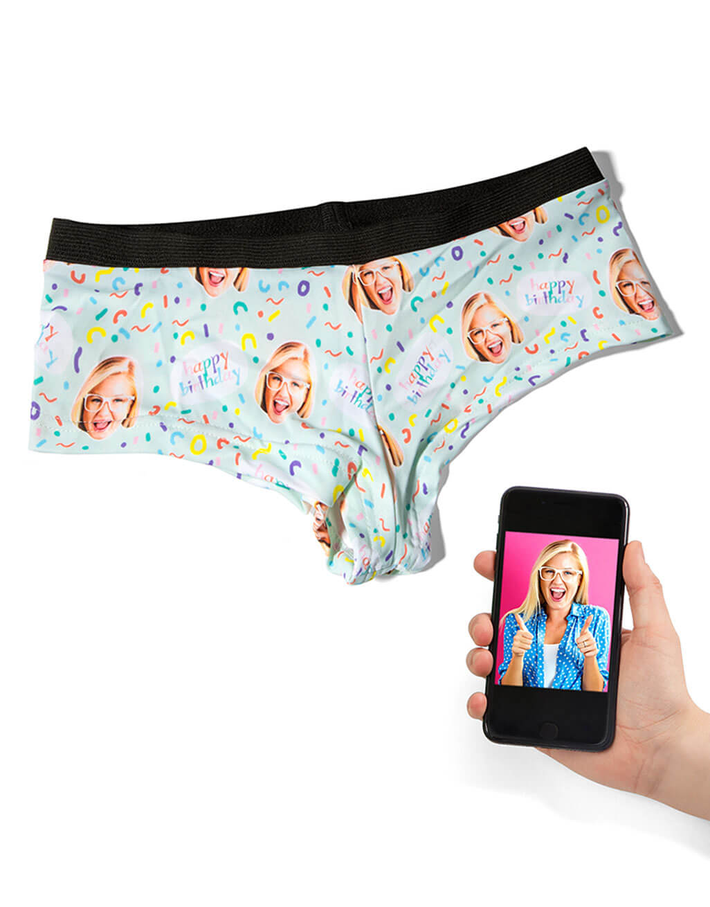 Happy Birthday Face Photo Knickers