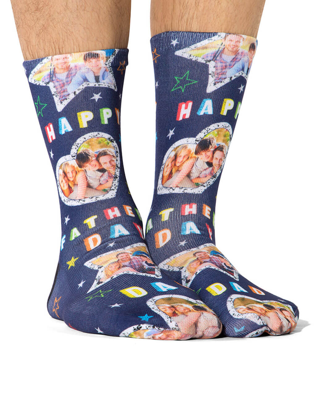 Father's Day Collage Socks - Custom Father's Day Socks