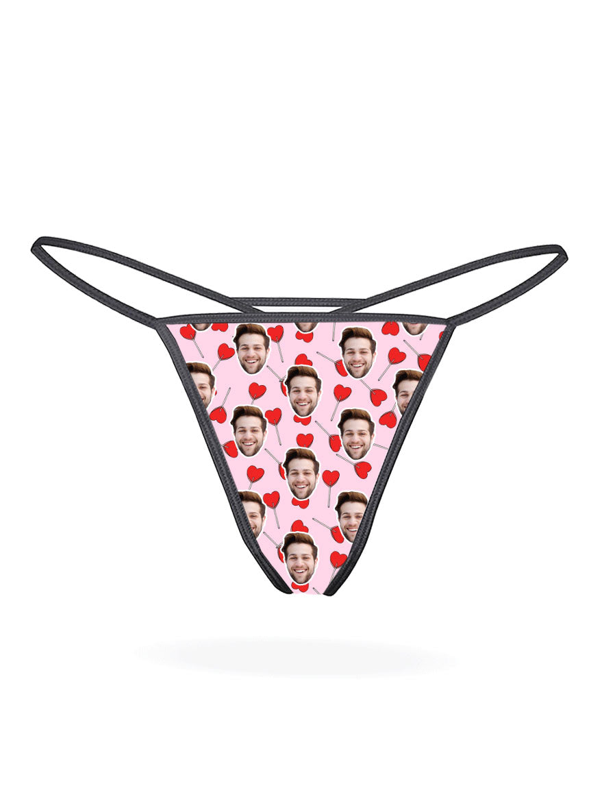Custom Heart Lollipops Thong