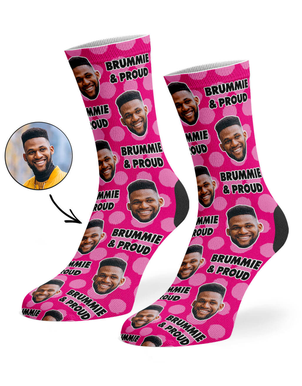 Brummie & Proud Photo Socks