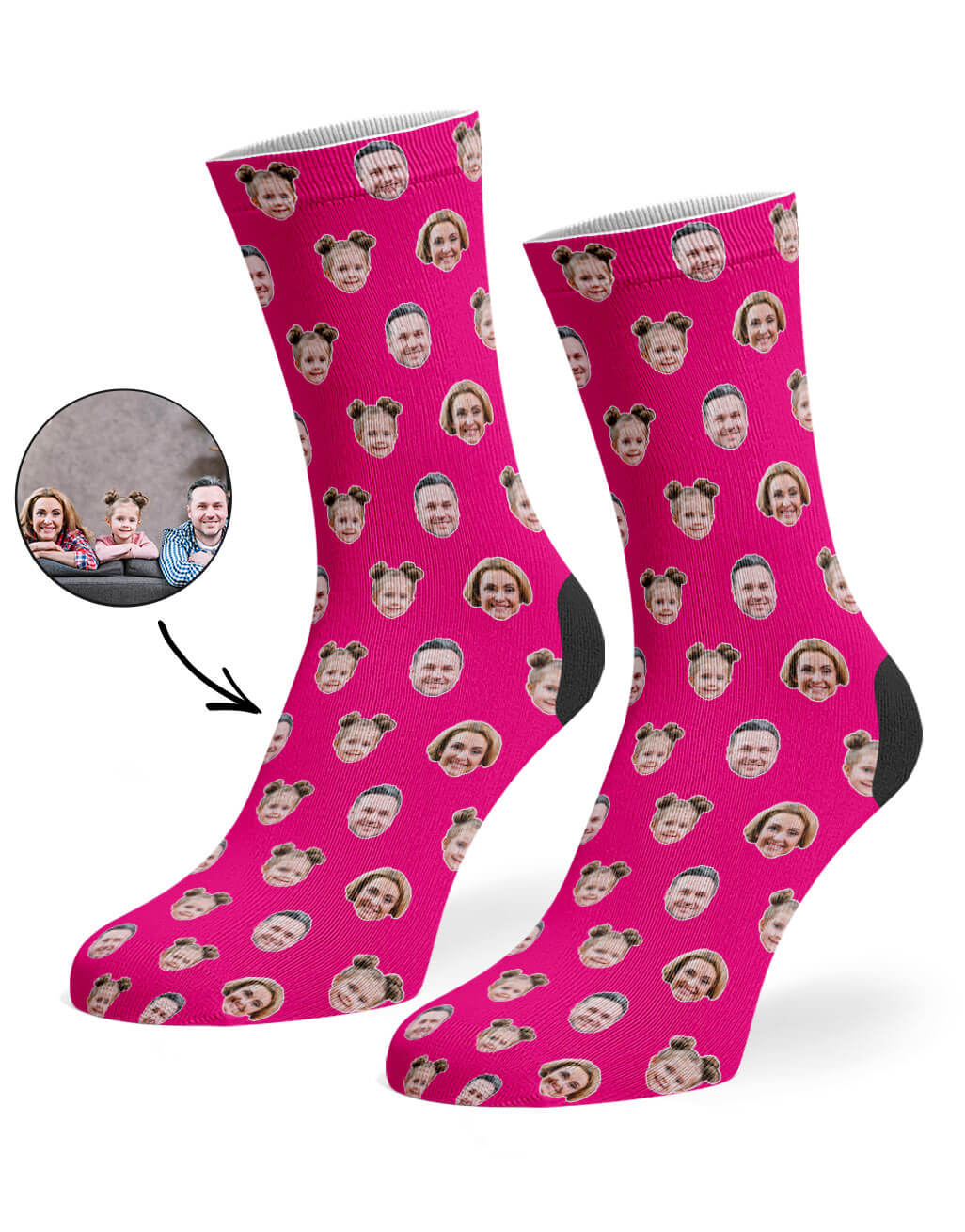 Your Family On Photo Socks