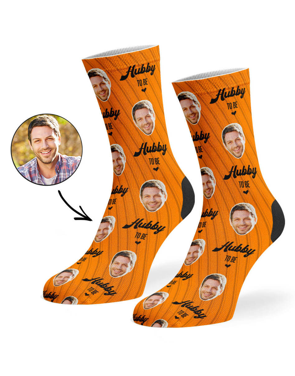 Orange Hubby To Be Socks