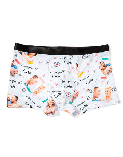 I Love You Personalised Boxers