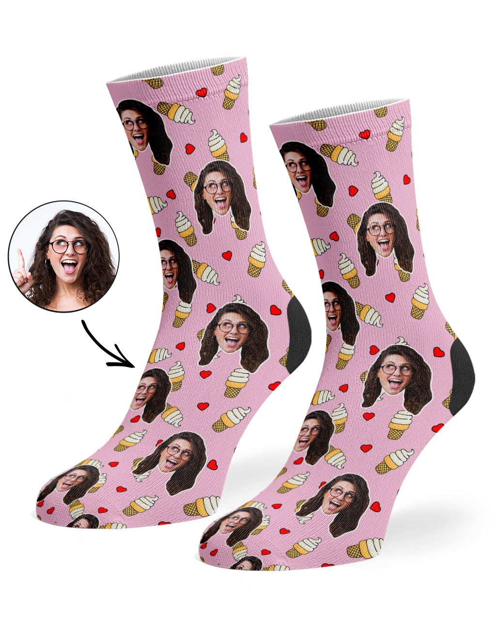Love Ice Cream Socks Gift