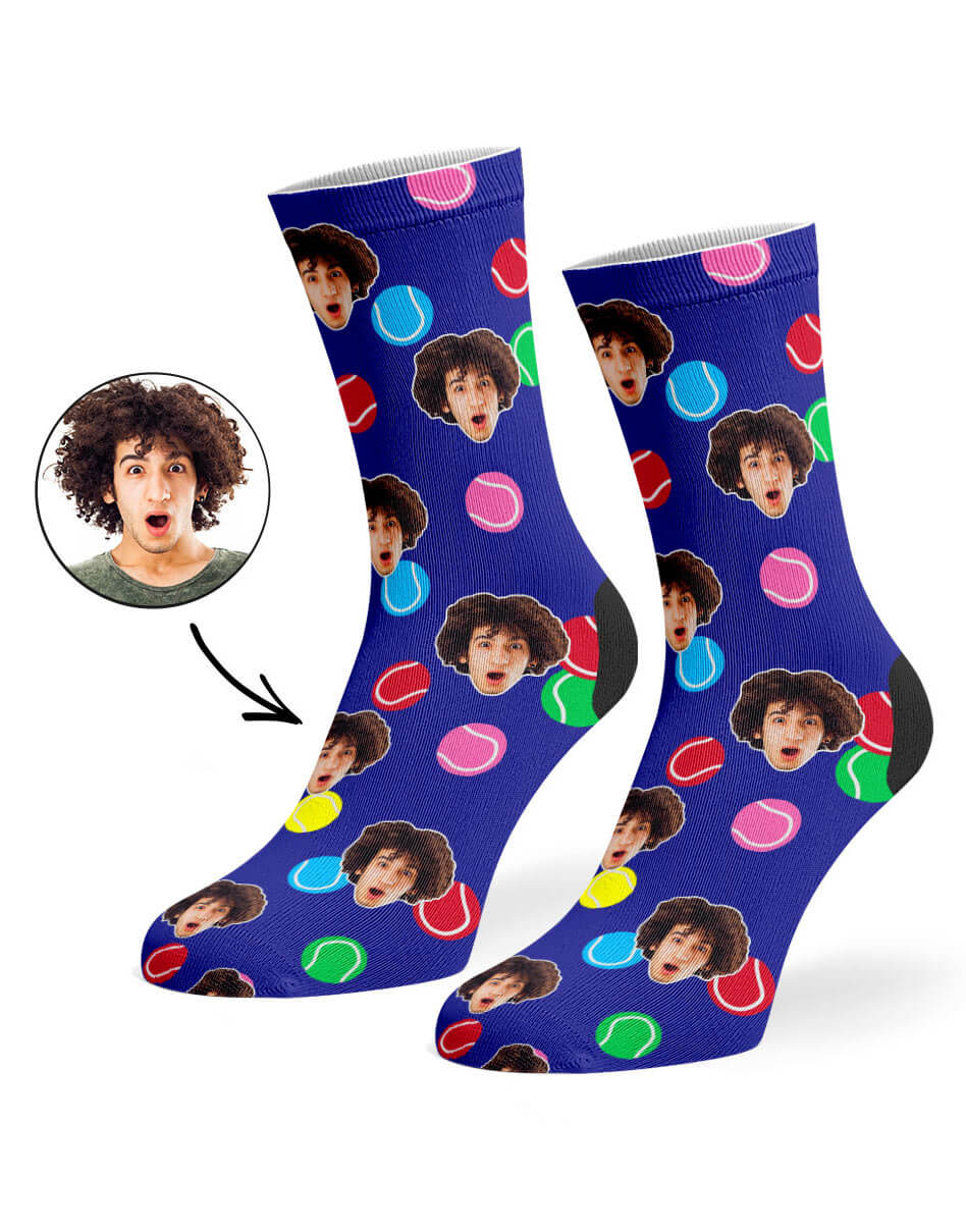 Customisable Colourful Tennis Socks