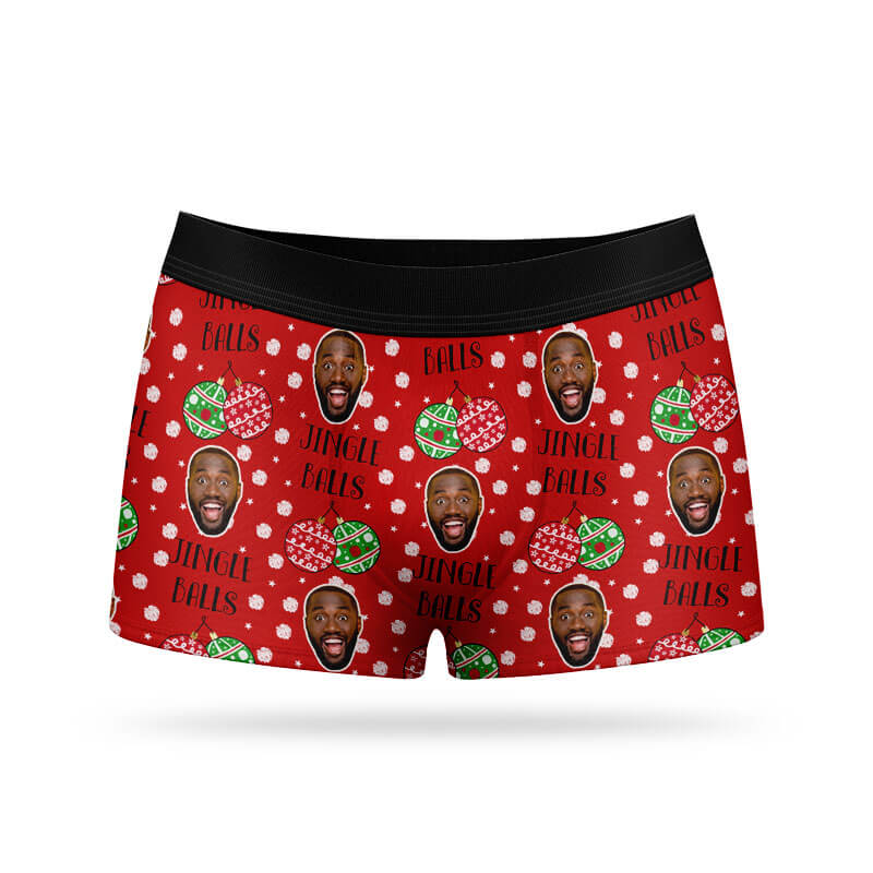 Only Wife Can Jingle My Bells - Personalized Photo Men's Boxer Briefs