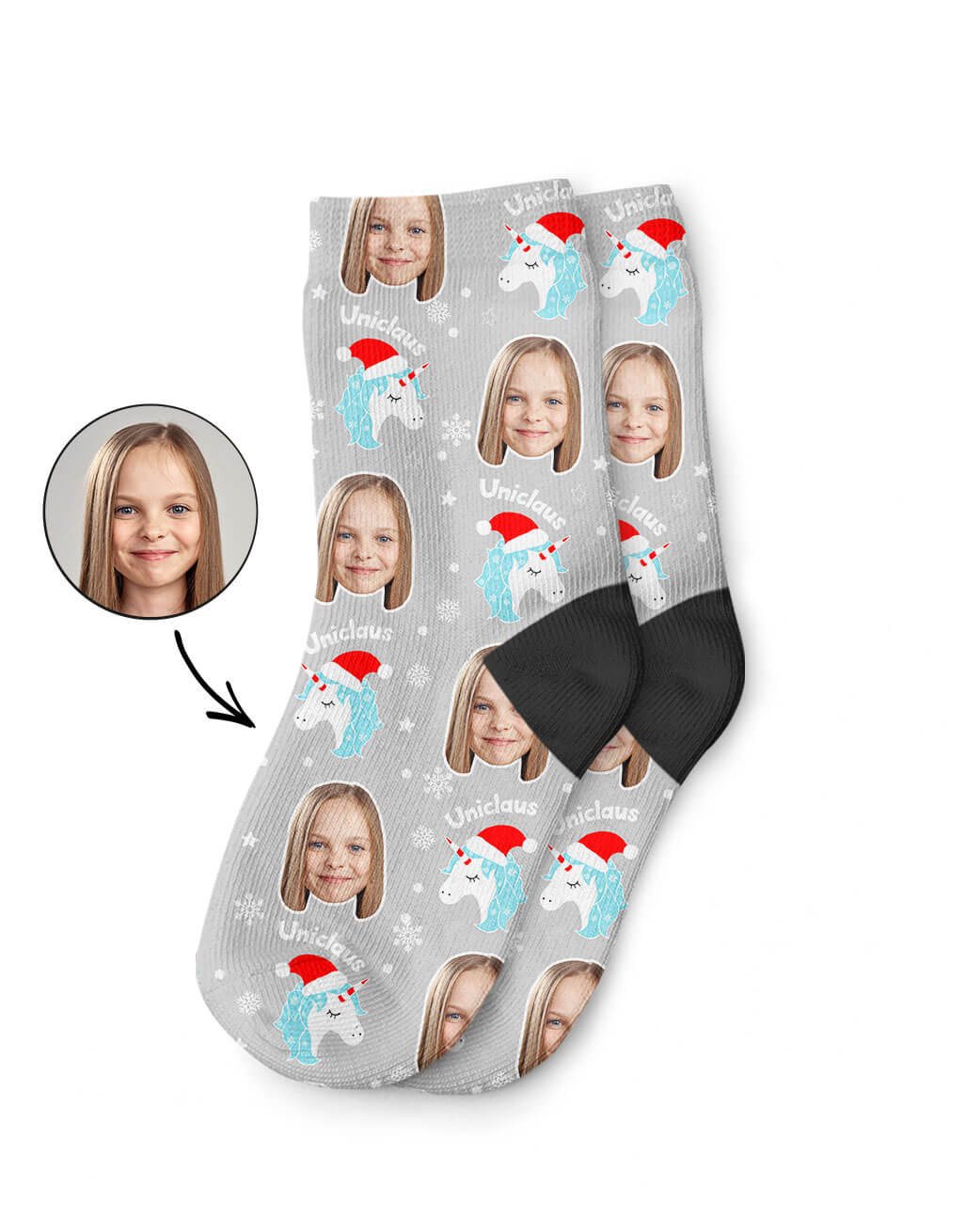 Personalised Uniclaus Kids Socks