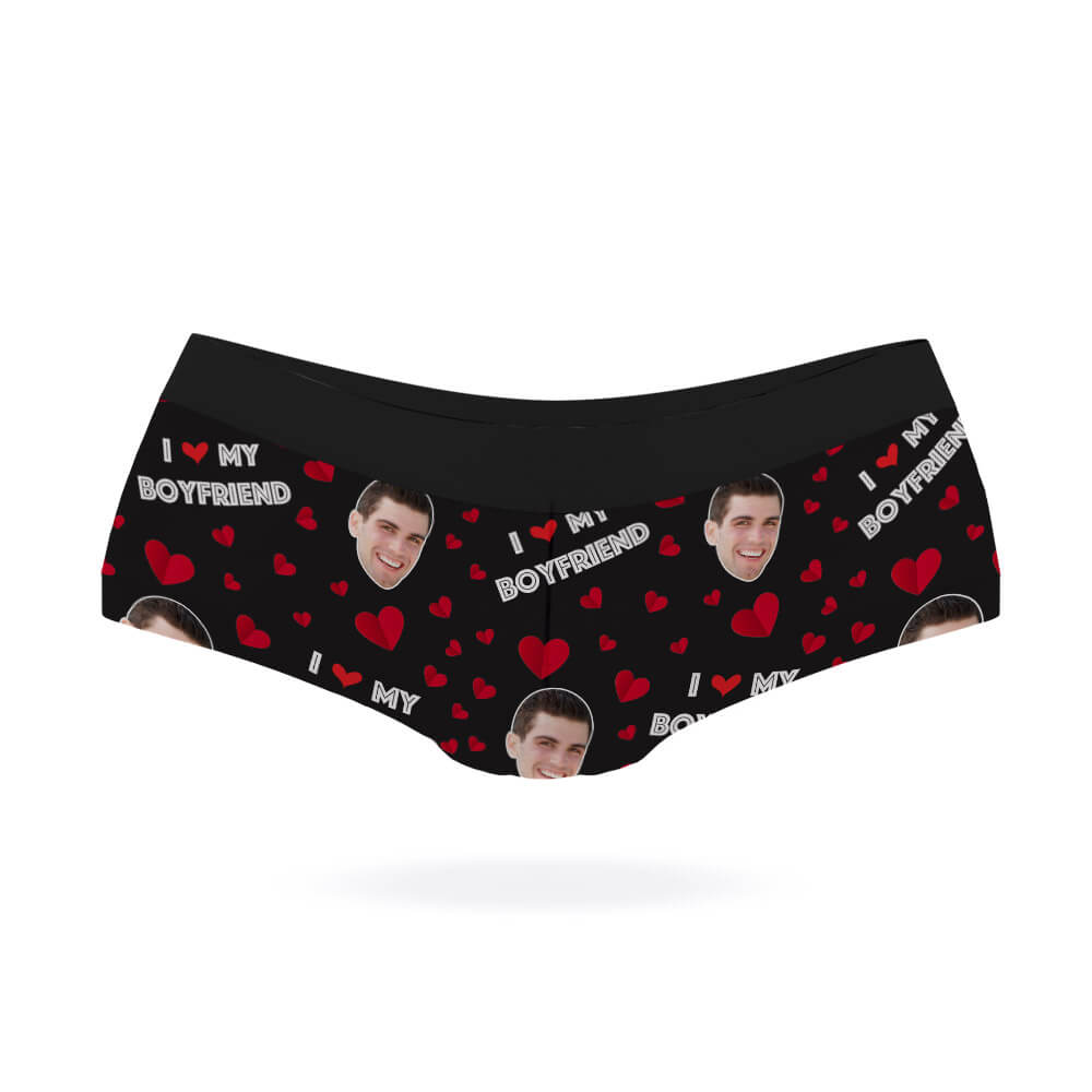 I Love My Boyfriend Knickers - Custom Printed Pants – Super Socks