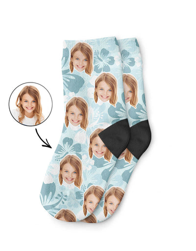 Hawaiian Face Kids Socks