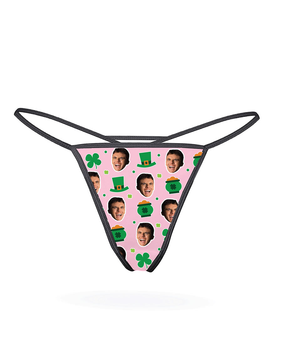 Luck of the Irish Thong With Face On