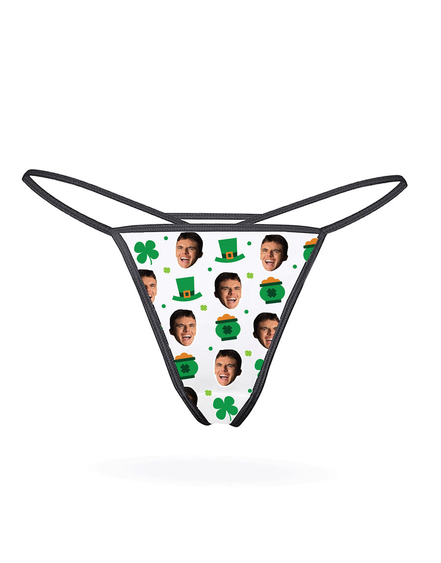 Luck of the Irish Face On Thong