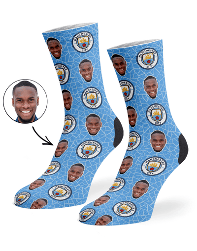 Personalised Manchester City FC Socks