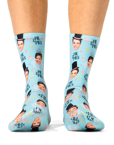 Mr & Mrs Marriage Props Socks