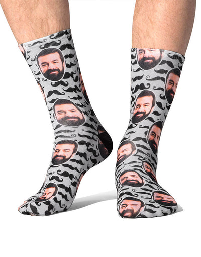 Moustache Pattern Socks