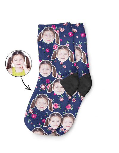 Flower Face Kids Socks