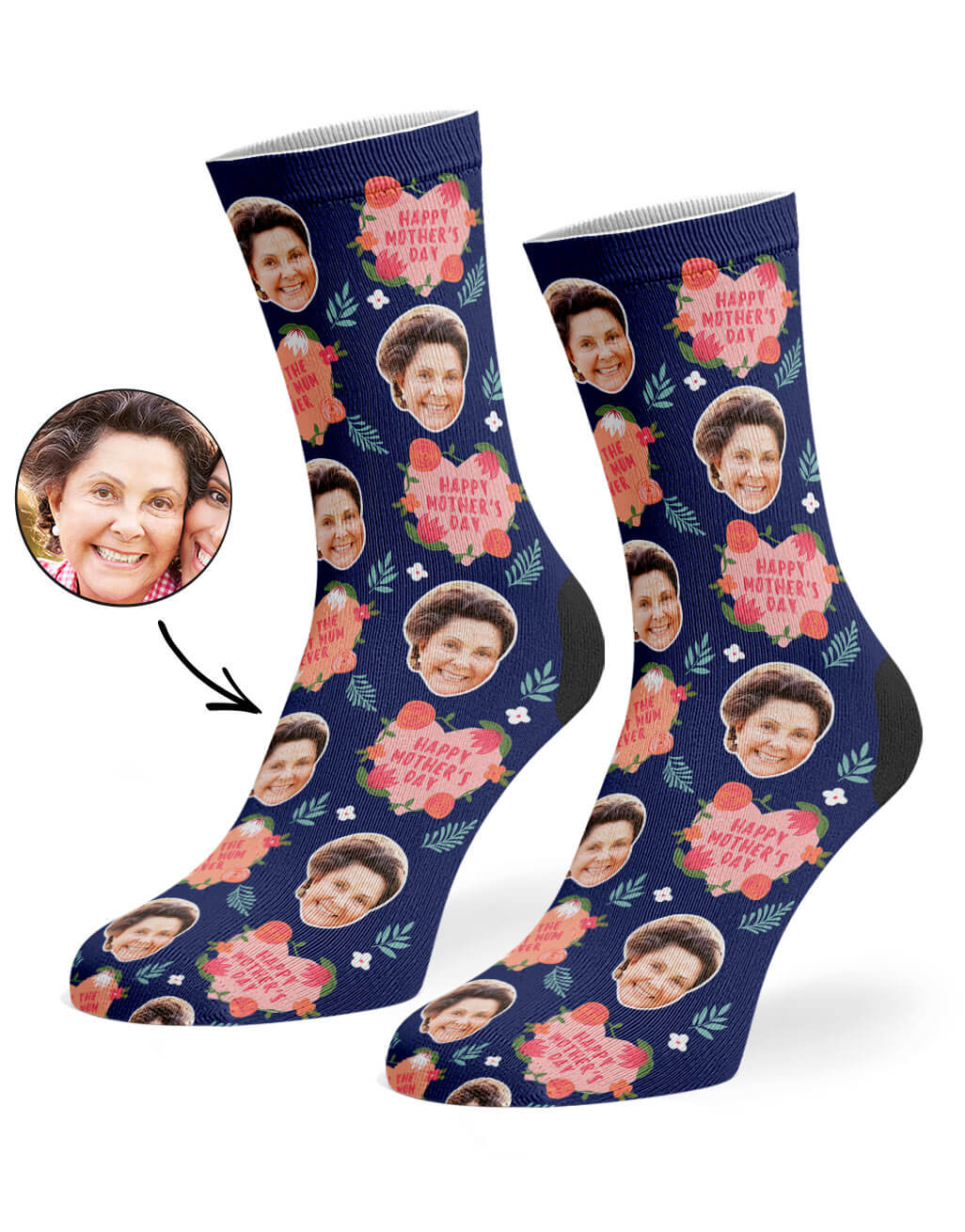 Happy Mother's Day Photo Socks